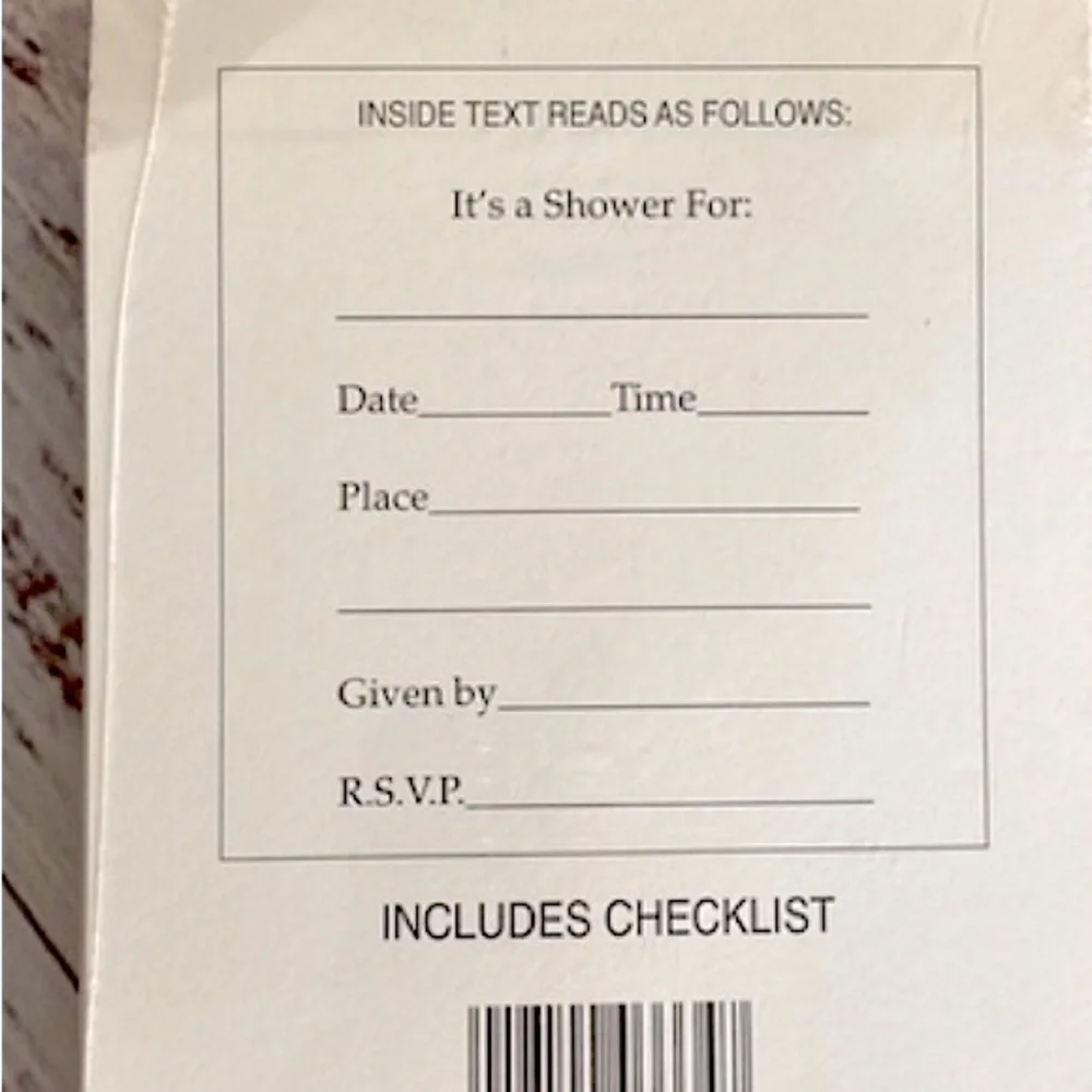 NWT Vintage Baby Shower Invitations (20 cards)